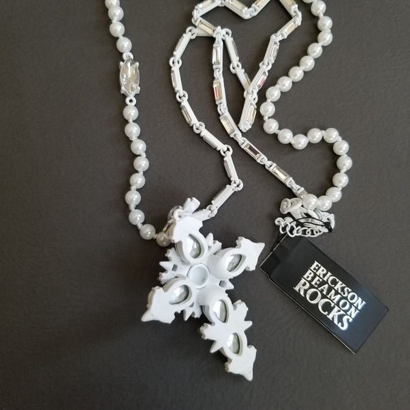 Erickson Beamon Rocks Gothic Crucifix Necklace - Picture 8 of 8